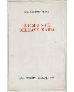 Maurizio Preve : armonie dell'Ave Maria ed. Paoline A42