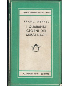 Franz Werfel : i quaranta giorni del Mussa Dagh 1/2 ed. Mondadori Medusa A39