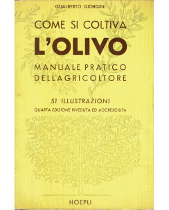 G. Giorgini : come si coltiva l'olivo manuale pratico agricoltore ed. Hoepli A39