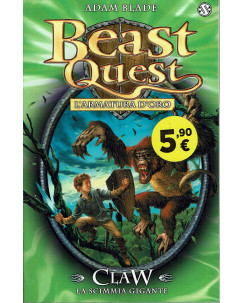 Adam Blade : Beast Quest l'armatura d'oro CLAW la scimmia gigante ed. Salani A48