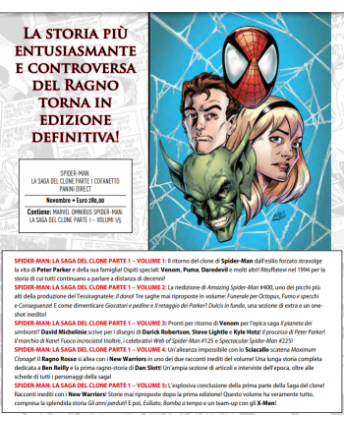 Marvel Omnibus : Spider-Man la saga del clone 1 COFANETTO 5vol. Panini FU38