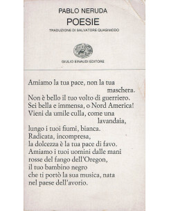 Pablo Neruda : poesie ed. Einaudi A20