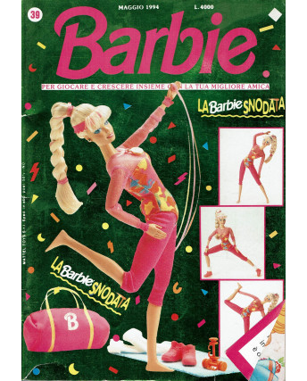 Barbie n. 39 maggio 1994 INSERTO ADESIVI ed. Mondadori