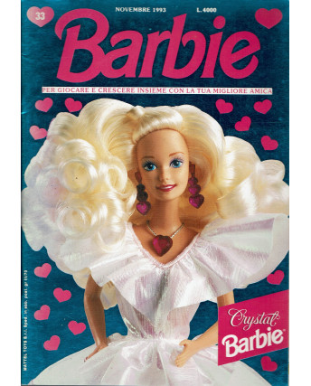 Barbie n. 33 novembre 1993 INSERTO ADESIVI ed. Mondadori