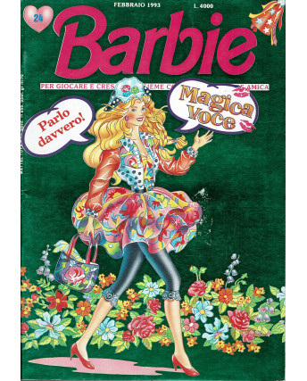Barbie n. 24 febbraio 1993 INSERTO ADESIVI ed. Mondadori