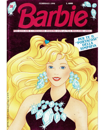 Barbie n. 36 febbraio 1994 INSERTO ADESIVI ed. Mondadori