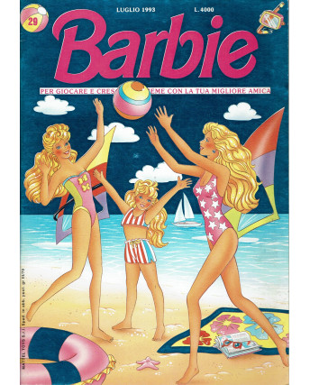Barbie n. 29 luglio 1993 INSERTO ADESIVI ed. Mondadori