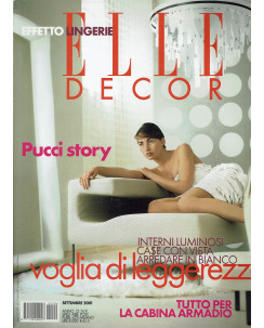 Elle Decor settembre 2001 effetto lingerie, Pucci story FF00