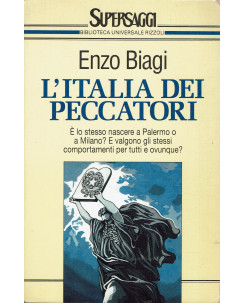 Enzo Biagi : l'Italia dei peccatori ed. Supersaggi Rizzoli A77
