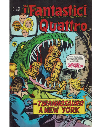 I Fantastici Quattro n. 171 il tirannosauro a New York di Kirby ed. Corno
