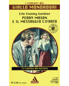 Giallo Mondadori Classici 1045 Gardner Perry Mason e il messaggio Mondadori A91