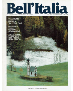 Bell'Italia  10 1987 Val di Funes Pitigliano ed. Mondadori  FF13