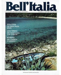 Bell'Italia  19 1987 Elba Lago Fibreno Monreale ed. Mondadori  FF13