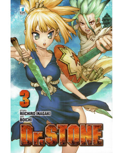 Dr. Stone  3 di R. Inagaki e Boichi ed. Star Comics NUOVO