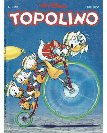 Topolino n.2113 ed. Walt Disney