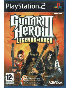 Videogioco Playstation 2 Guitar Hero III legends of rock 12+  PAL ITA libretto