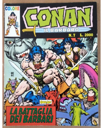 Conan il Barbaro Colore n. 7 * Ed. Comic Art