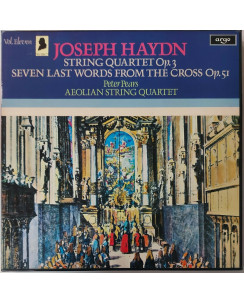 730 33 Giri Haydn: String Quartet op3 v. eleven argo HDNV 82-4 3 LP