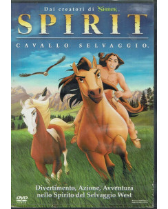 DVD SPIRIT CAVALLO SELVAGGIO di Kelly Asbury DREAMWORKS ITA USATO