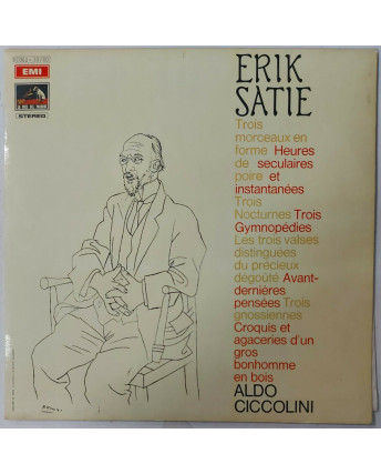 735 33 Giri Erik Satie: piano solo Aldo Ciccolini EMI Voce Padrone 3 C063-10780