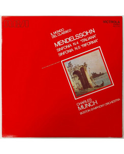 743 33 Giri Mendelssohn Sinfonia 4 E 5 Munch RCA Victrola MCV 514
