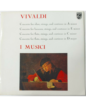 776 33 Giri Vivaldi Concerto for oboe basson flute I Musici Philips 835 058 AY