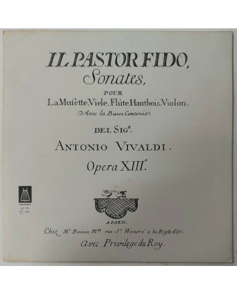777 33 Giri Vivaldi Il pastor Fido Sonates Op.XIII Arcophon AC-724 1972