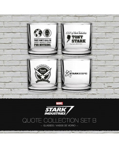 Pack 4 bicchieri Marvel Iron Man – Stark Industries Set B SD TOYS Gd26