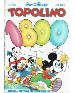 Topolino n.1800 di Walt Disney ed. Mondadori