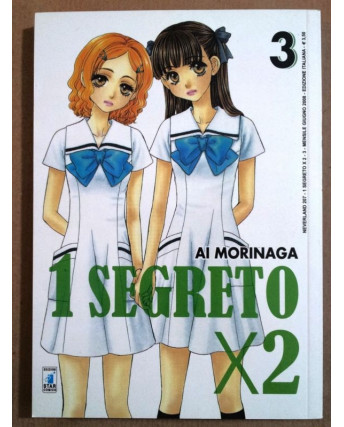 1 Segreto X2 n. 3 di Ai Morinaga ed. Star Comics * SCONTO 50% * OTTIMO STATO!