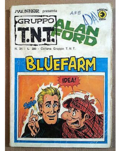 Alan Ford Gruppo TNT n. 34 bluefarm Magnus Bunker ed. Corno BO03