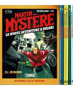 Martin Mystere 1/7 nuove avventure a colori seconda COMPLETA ed. Bonelli BO05