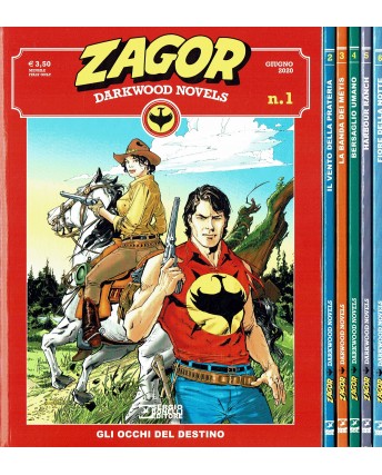 Zagor Darkwood Novels 1/6 serie COMPLETA ed. Bonelli BO05