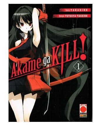 Akame ga KILL 1 ristampa di Takahiro Tashiro ed. Panini