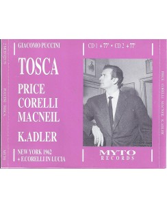 009 CD Giacomo Puccini Tosca Dir. Kurt Adler Myto Records 2CD