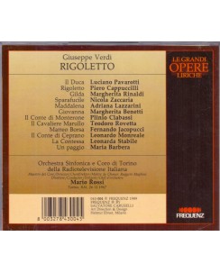 086 CD Giuseppe Verdi Rigoletto Dir. Mario Rossi  Anno 1967 Frequenz 2CD