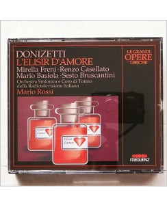 055 CD Donizetti L'Elisir d'Amore Dir. Mario Rossi, Anno 1968 Frequenz 2CD