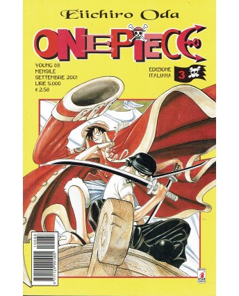 One Piece n. 3 di Eiichiro Oda prima EDIZIONE USATO ed. Star Comics