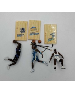 Set 3 minifigure basket Michael Finley Carmelo Anthony BaronDavis Gd35