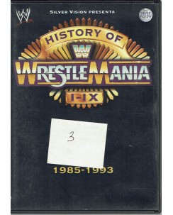 DVD Silver Vision History ok Wrestle Mania I-IX 1985-1993 USATO ITA