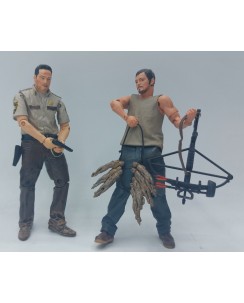 The Walking Dead Set Rick e Daryl Mini Action figure 7 cm Gd28