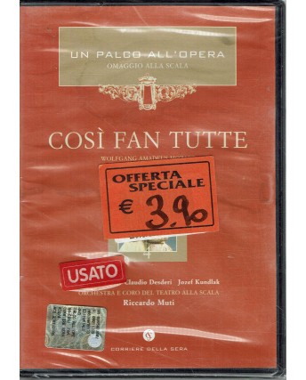 Mozart Così Fan Tutte R. Muti Palco All'Opera 4 Rai Trade ITA NUOVO