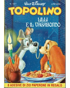 Topolino n.1821 con aDESIVI Zio Paperone ed. Walt Disney
