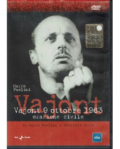 DVD Vajont 9 ottobre 1963 orazione civile Marco Paolini USATO ITA Rai Trade