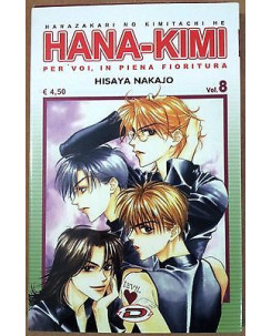 Hana-Kimi n. 8 di Hisaya Nakajo ed. Dynamic  NUOVO