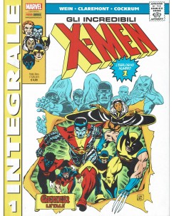 Marvel Integrale Incredibili X Men  1 di Claremont ed. Panini BO06