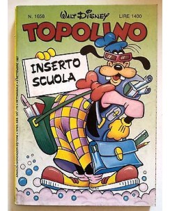 Topolino n.1658 6 settembre 1987 inserto SCUOLA ed. Walt Disney Mondadori