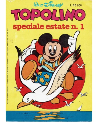 Topolino speciale estate 1 ed. Mondadori BO06