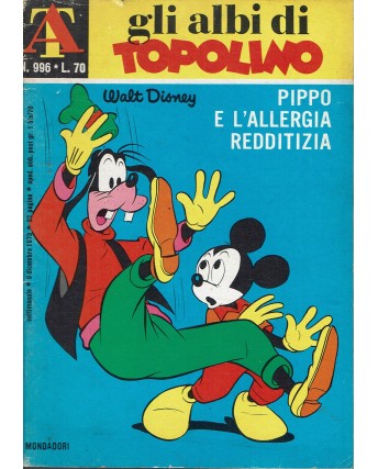 Albi di Topolino n. 996 Pippo allergia redditizia ed. Mondadori FU07 