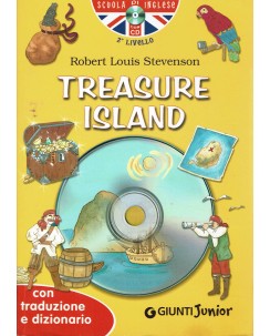 Stevenson : Treasure Island con cd traduzione e dizionario ed. Giunti Junior A98